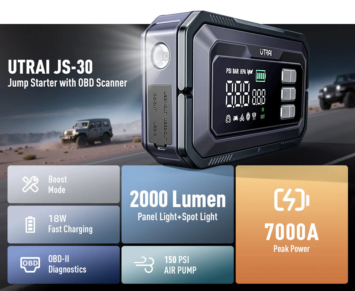 Arrancador UTRAI para auto de 12 V