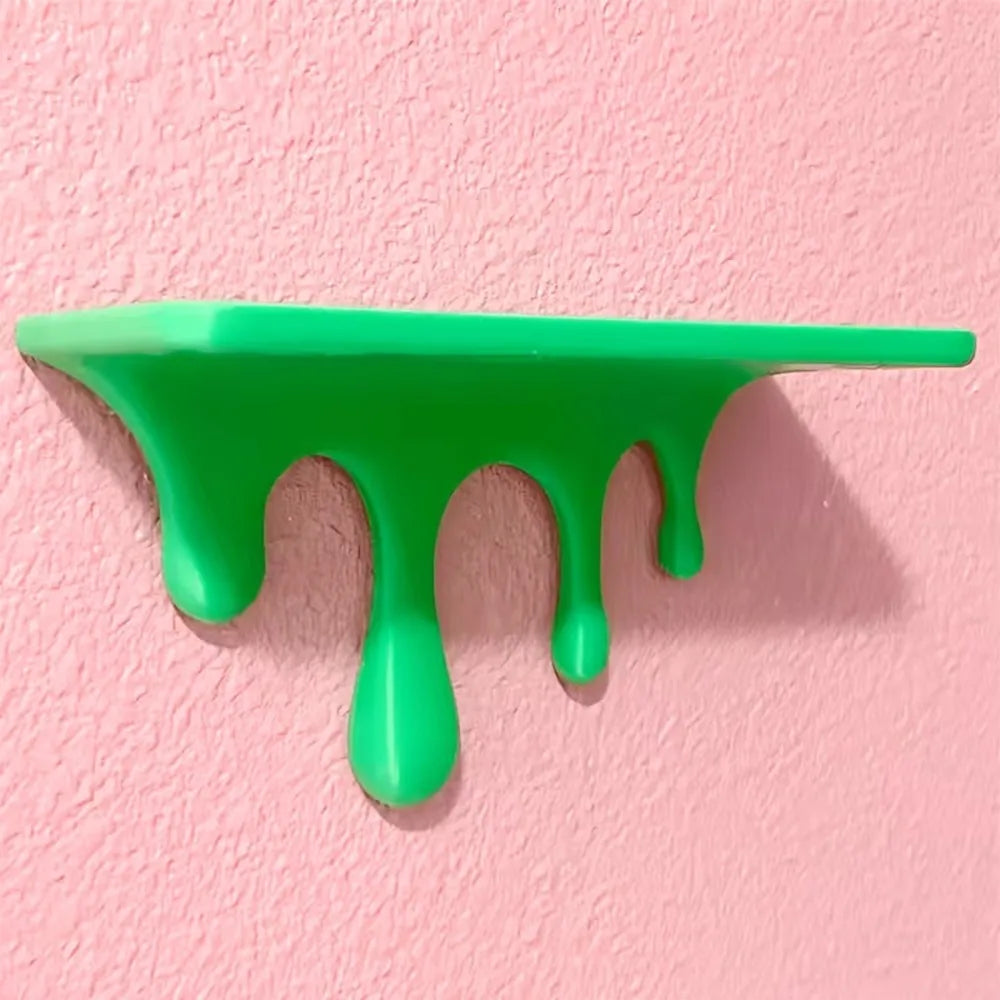 Repisa decorativa de pared con gotas