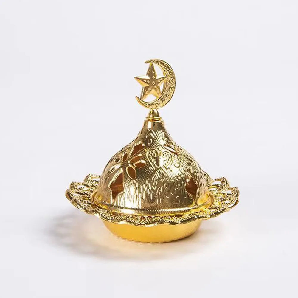 Incensario decorativo dorado