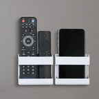 Organizador de pared para controles y celular