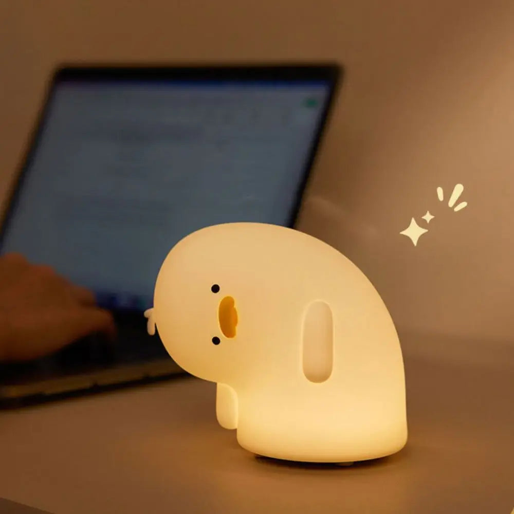 Lámpara nocturna de patito | Luz cálida o multicolor