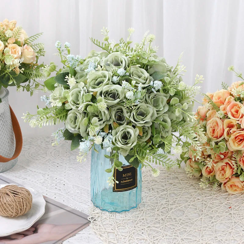 Ramo de rosas artificiales para decoración