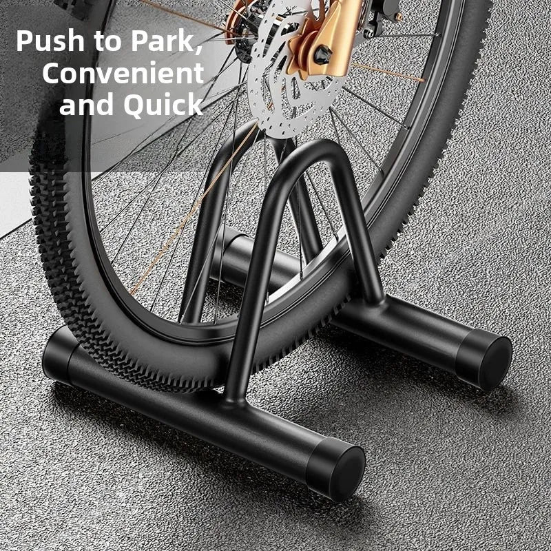 Indoor Bicycle Parking Stand Steel Material Road Bike Single Bike Display Rack Mountain Bike Storage Holder for All Genders