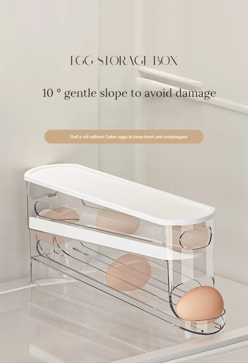Organizador de huevos de 2 niveles para refrigerador