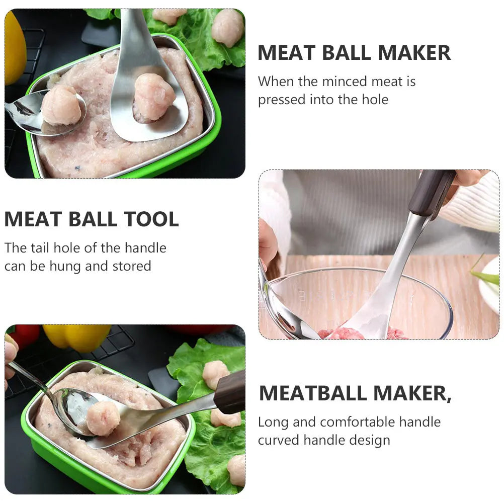 Cuchara de acero para hacer albóndigas