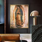 Lienzo de la Virgen de Guadalupe sin marco