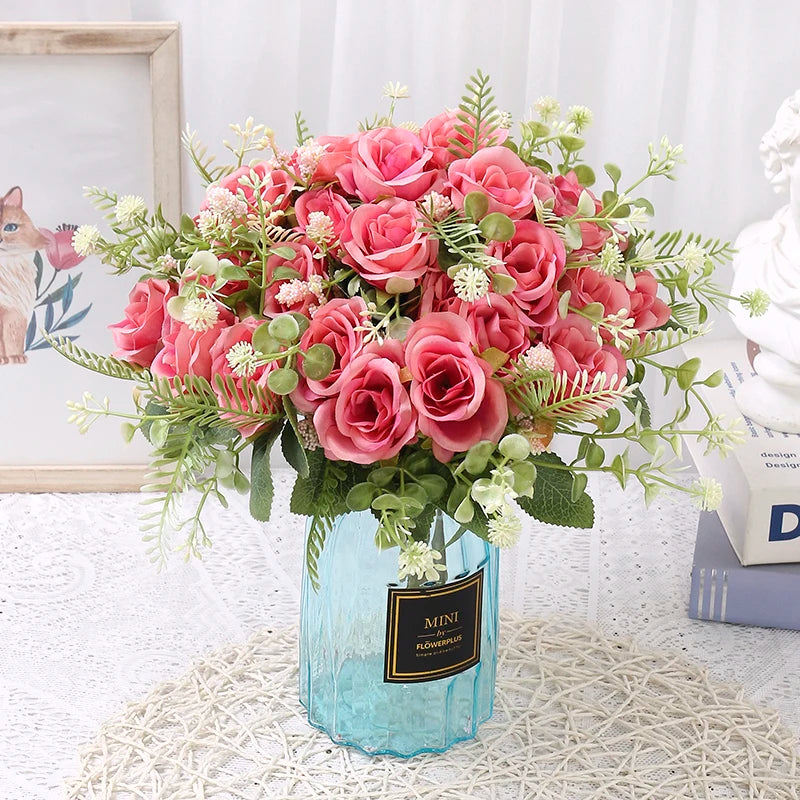 Ramo de rosas artificiales para decoración