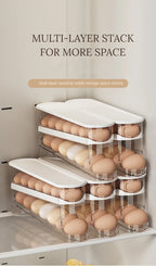 Organizador de huevos de 2 niveles para refrigerador