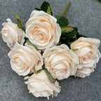 Ramo de rosas artificiales de 9 flores