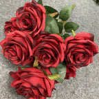 Ramo de rosas artificiales de 9 flores