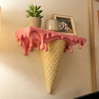 Repisa de pared tipo helado derretido