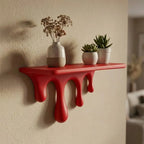 Repisa decorativa de pared con gotas