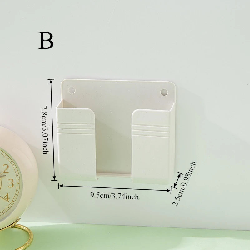 Organizador de pared para controles y celular