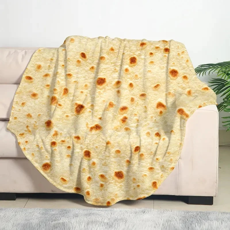 Cobija redonda con estampado de tortilla · vista 7