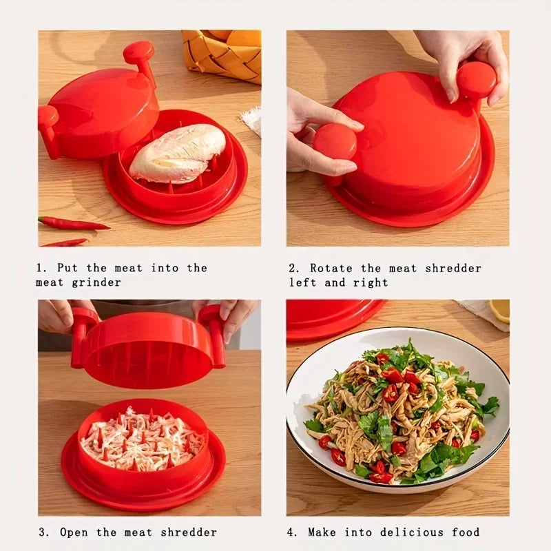 Deshebrador manual de pollo y carne
