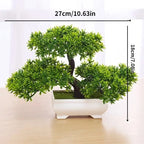Planta artificial decorativa con maceta