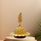 Incensario decorativo dorado