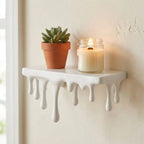 Repisa de pared con efecto derretido