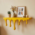 Repisa de pared con efecto derretido