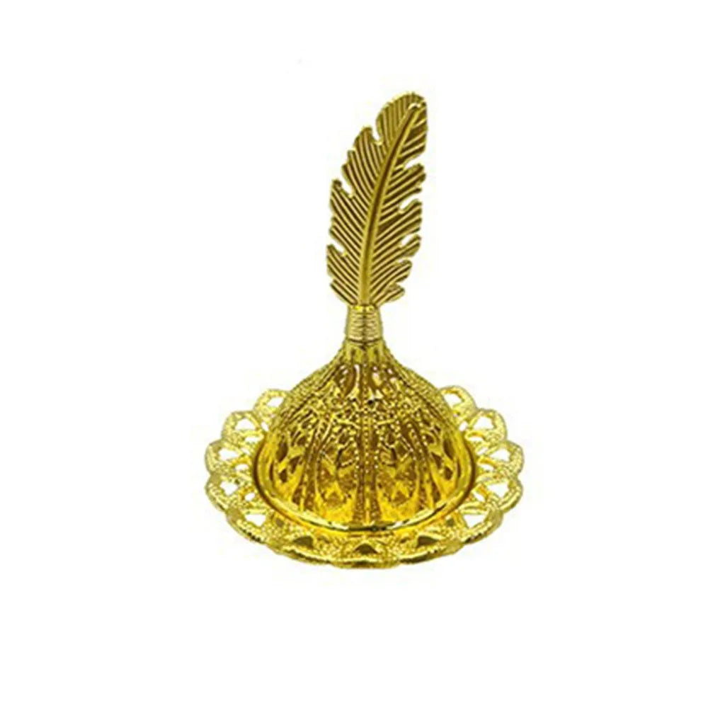 Incensario decorativo dorado