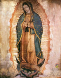 Lienzo de la Virgen de Guadalupe sin marco