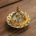 Incensario decorativo dorado