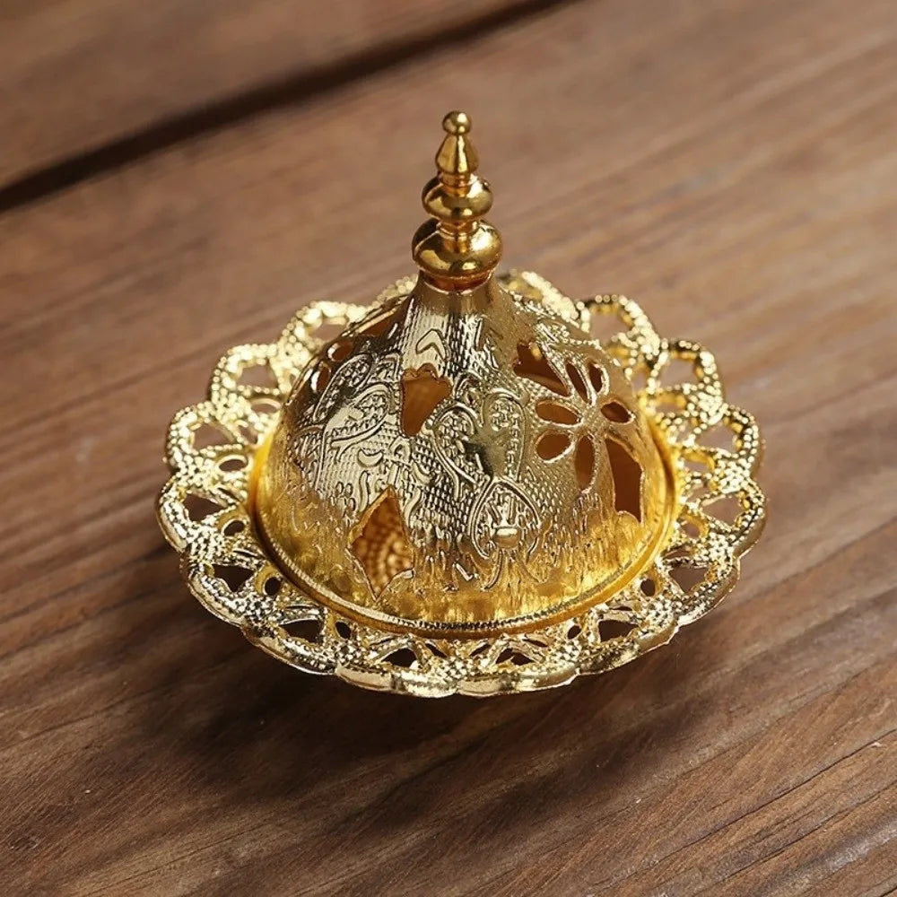 Incensario decorativo dorado