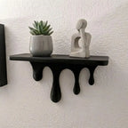 Repisa decorativa de pared con gotas