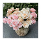Ramo de rosas artificiales de 9 flores