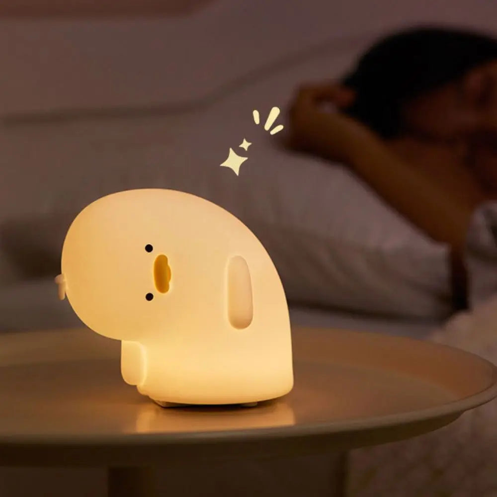 Lámpara nocturna de patito | Luz cálida o multicolor