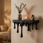 Repisa de pared con efecto derretido