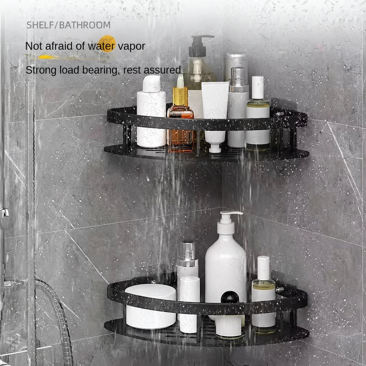 Repisa esquinera para baño | 1 o 2 repisas