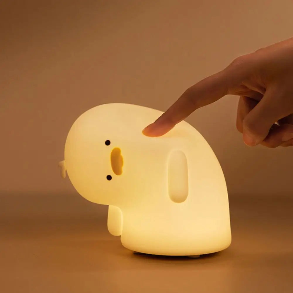 Lámpara nocturna de patito | Luz cálida o multicolor