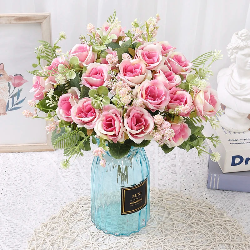 Ramo de rosas artificiales para decoración
