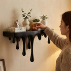 Repisa de pared con efecto derretido