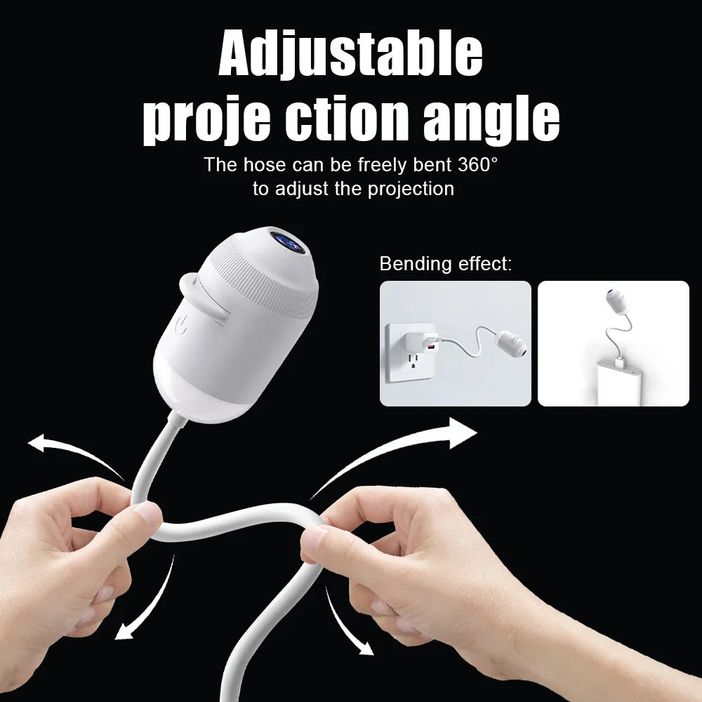 Luz USB con proyector de estrellas