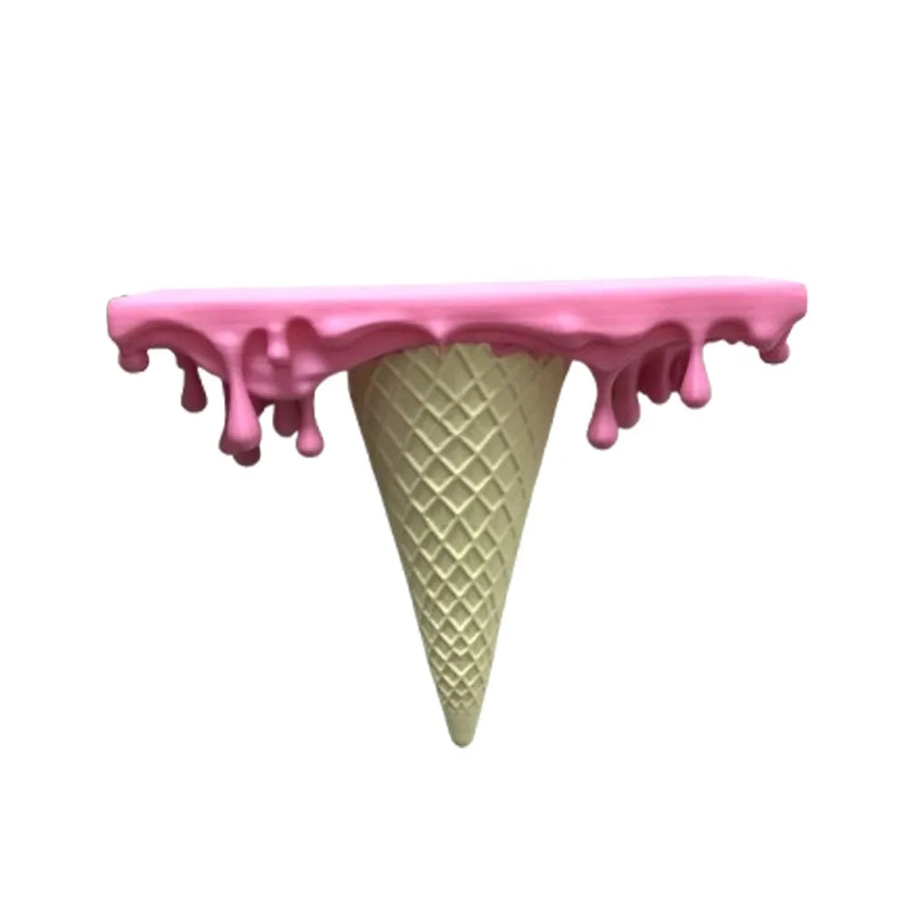 Repisa de pared tipo helado derretido