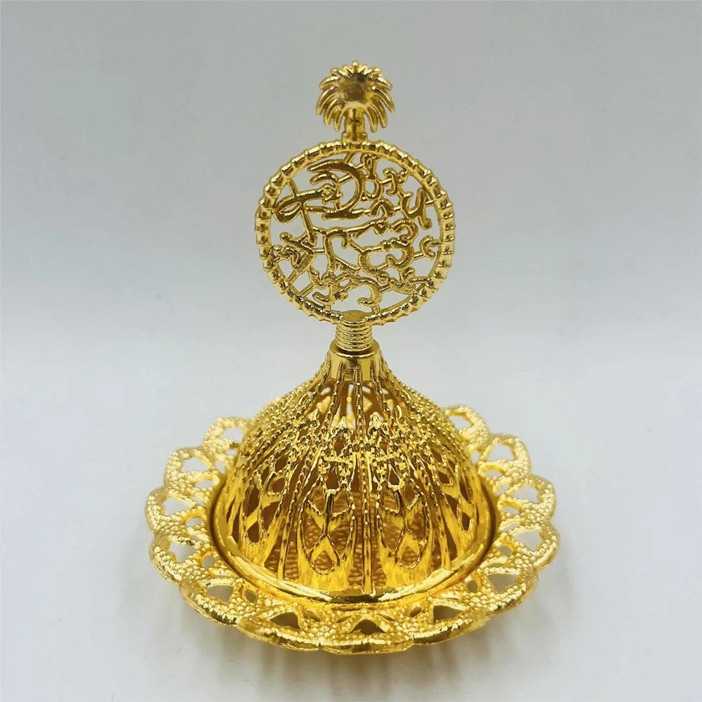 Incensario decorativo dorado