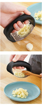 Prensa de ajo manual de acero inoxidable