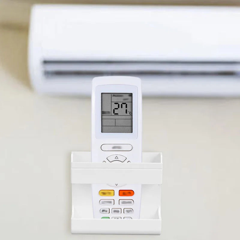 Organizador de pared para controles y celular
