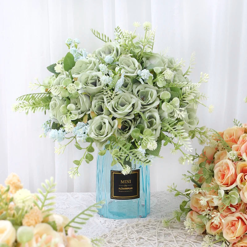 Ramo de rosas artificiales para decoración