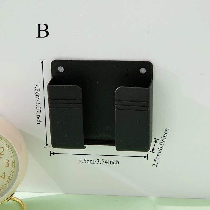 Organizador de pared para controles y celular