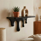Repisa decorativa de pared con gotas