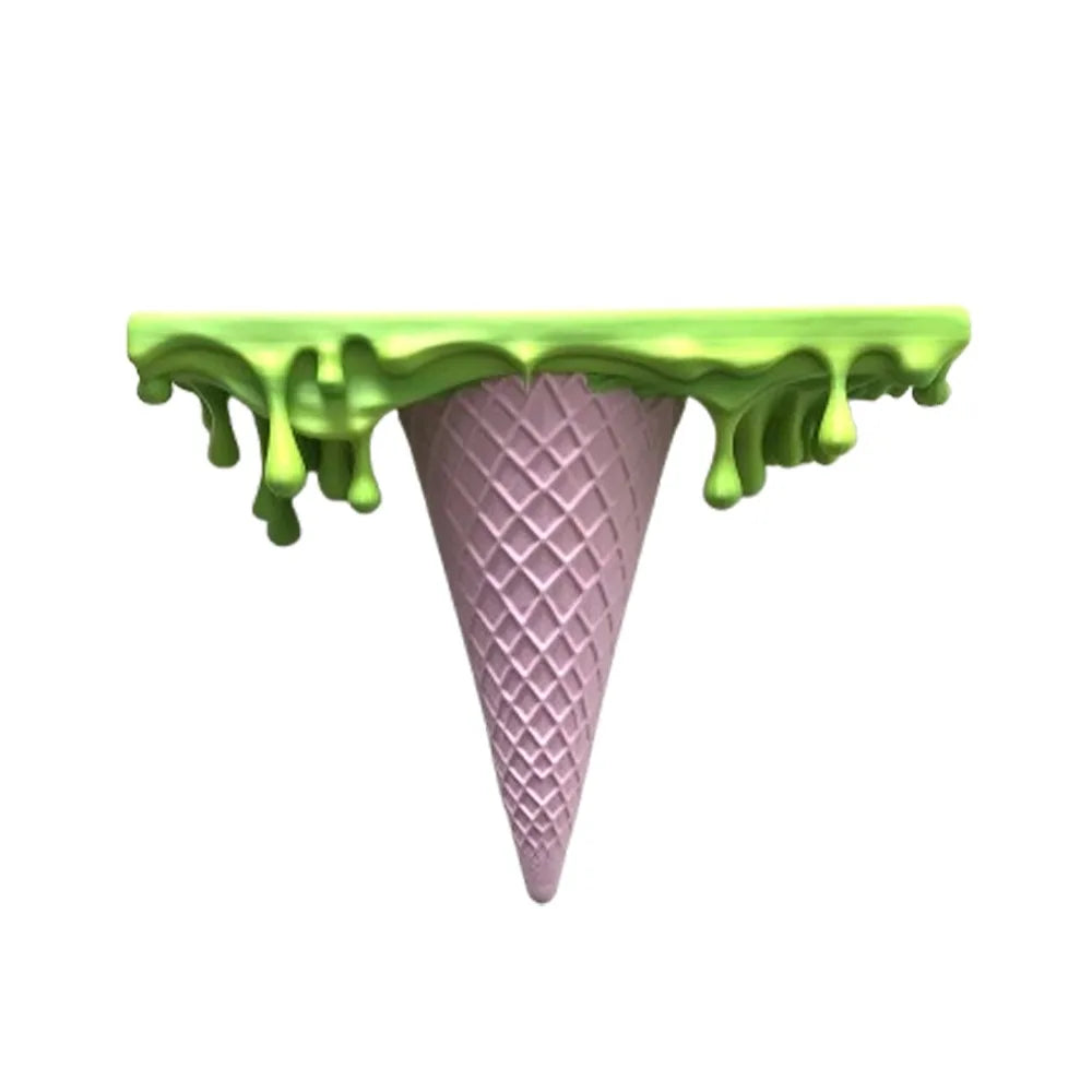 Repisa de pared tipo helado derretido
