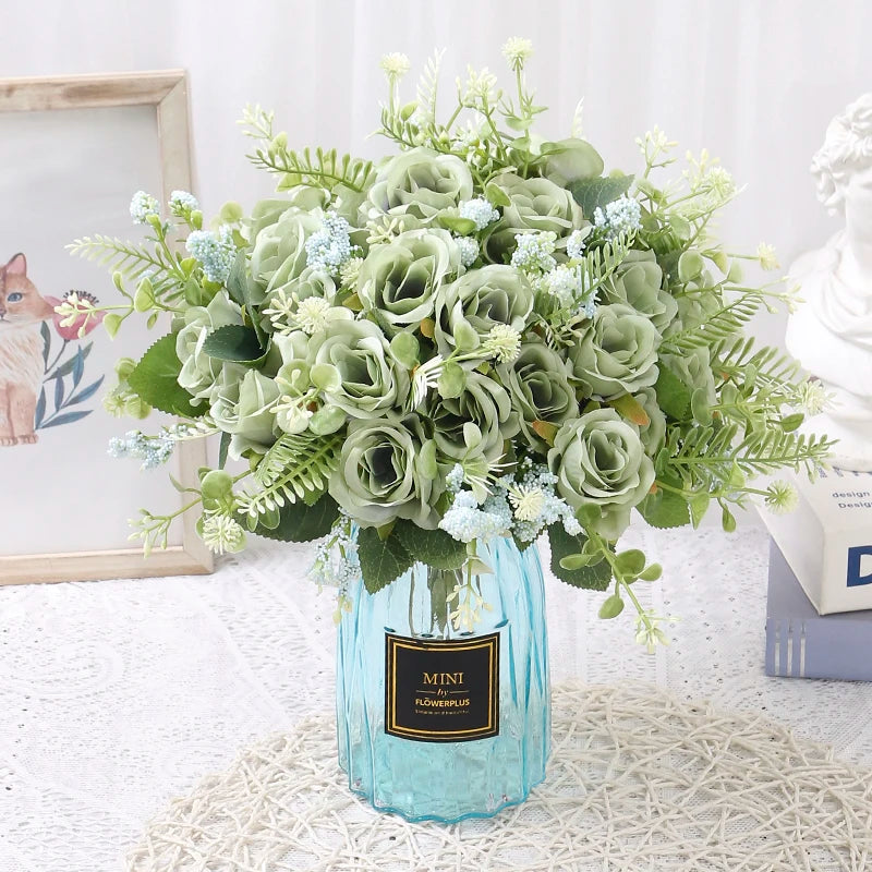 Ramo de rosas artificiales para decoración
