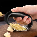 Prensa de ajo manual de acero inoxidable