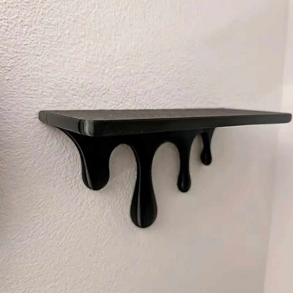 Repisa decorativa de pared con gotas