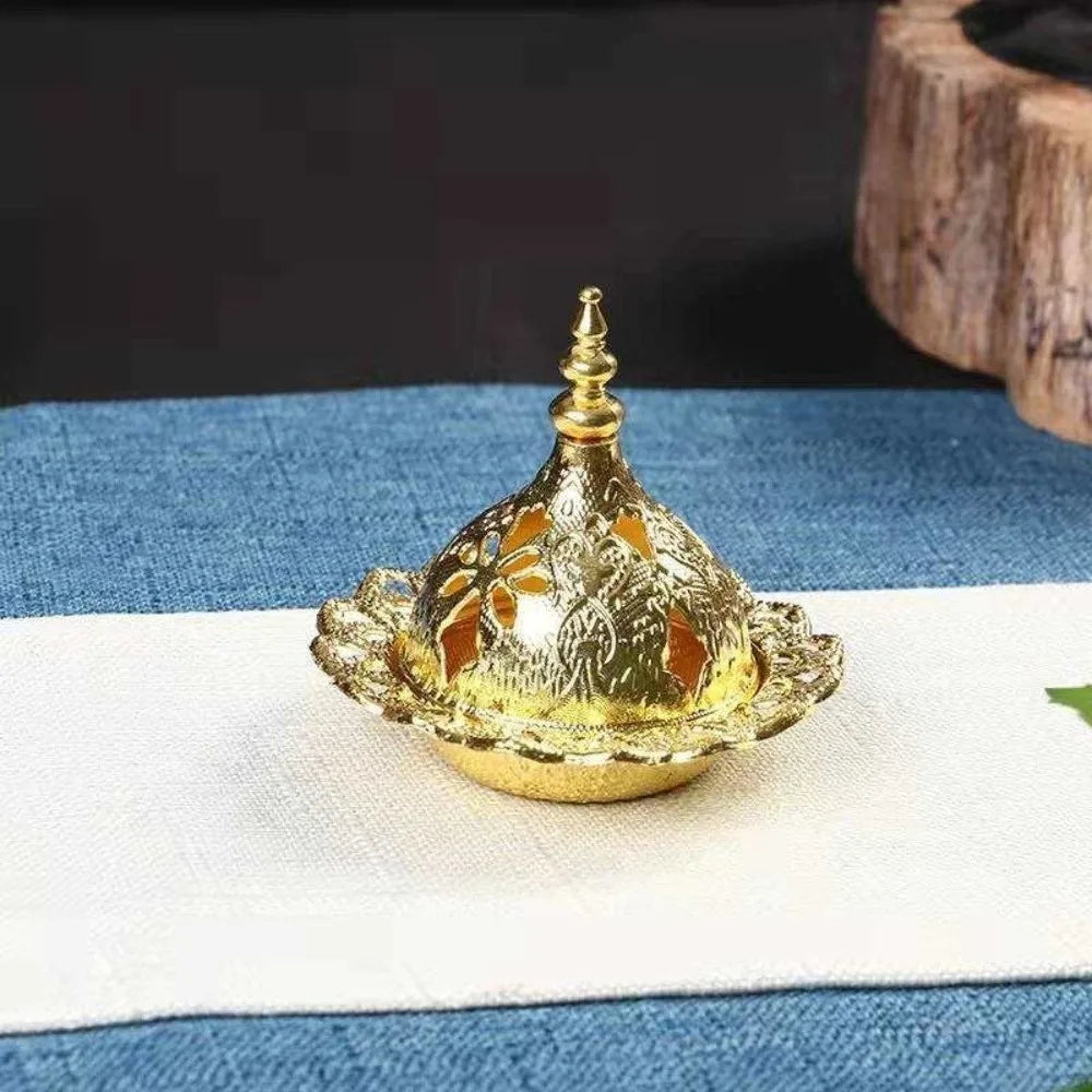 Incensario decorativo dorado