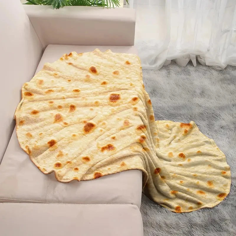 Cobija redonda con estampado de tortilla · vista 6