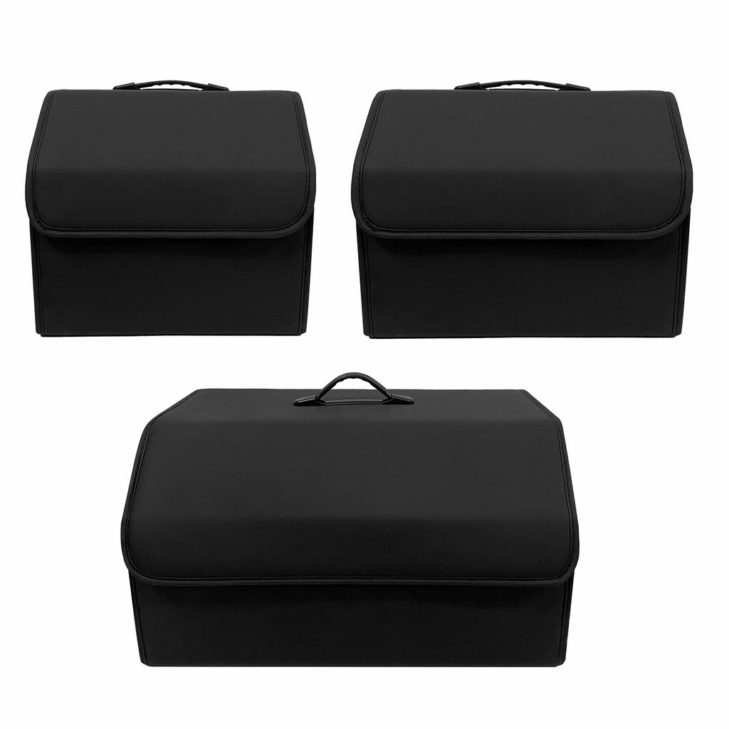 Organizador plegable de piel sintética para cajuela